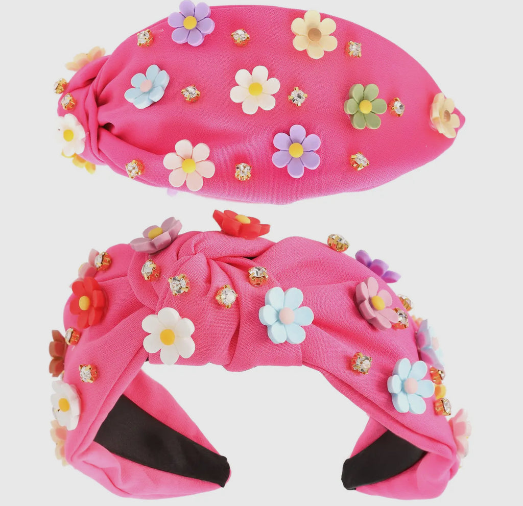 Pink Daisy Headband
